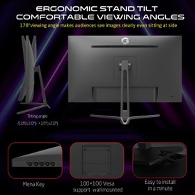 Resim Gameon 28" IPS 4K UHD 144Hz 2.1 HDMI Siyah Oyuncu Monitörü 