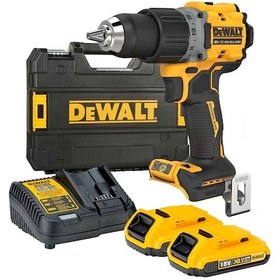 Resim Dewalt DCD800D2T 18V 2.0AH Li-ion Kömürsüz Çift Akülü Darbesiz Matkap 