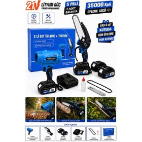 Resim Lieber German 2li Set 6 Kademeli 10000 Rpm Jet Üfleme + 15 Cm Dal Budama Kesme Makinası 