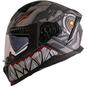 Resim Ncr Stream Gri Robot Full Face Kapalı Kask Ece-06 Gri Gri 