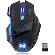 Resim Mufunye Zelotes F14 Kablosuz 2400 Dpı 7 Tuşlu Rgb Aydınlatmalı Profesyonel Oyuncu Faresi F-14 