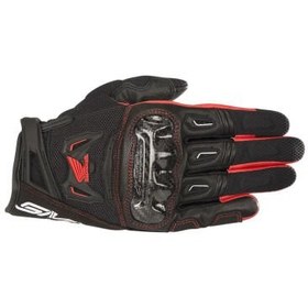 Resim Alpinestars Honda SMX-2 Air Carbon Korumalı Motosiklet Eldiveni Siyah / Kırmızı 