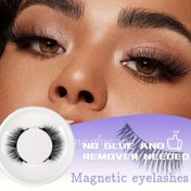 Resim 1 Çift Kolay Giyim Manyetik Kirpik Kiti - Yapıştırıcı Gerektirmez, Su Geçirmez ve Tekrar Kullanılabilir, Doğal ve Dramatik Görünümler İçin Uygulatör Dahil, Cosplay, Anime ve Günlük Kullanım İçin Mükemmel, Dramatik Kirpik Etkisi | Manyetik Kirpik Kiti, Cosplay Kirpikleri, Anime Kirpikleri, Kedi Göz Kirpikleri, Kabarık Kirpikleri, 6-15mm Uzunluk, 0.07mm Kalınlık, C Kıvrım, D Kıvrım, Başlangıç Dostu, Tekrar Kullanılabilir Kirpikler 