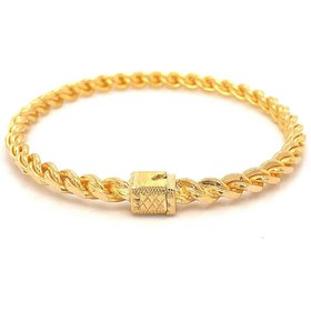 Resim 22 Ayar Altın Kilitli Burma Yatırımlık Bilezik - 50 gram / 58 