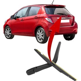 Resim CRN Toyota Yaris Arka Silecek Kolu ve Süpürgesi 2006--2013 