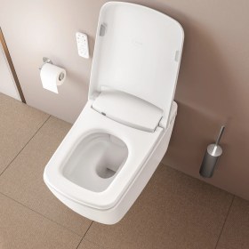 Resim VitrA V-Care Prime 7231B403-6216 Rim-ex Akıllı Asma Klozet Seti, 62 cm, Beyaz 