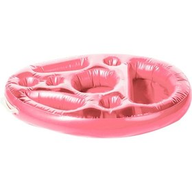 Resim Teltree Pvc Deniz Üzeri İçecek Rafı - Yaratıcı Şekil, Taşınabilir, Partiler İçin Portatif Soğuk İçecek Tutucu, Pembe Renk 