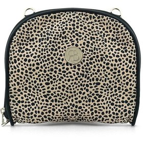 Resim Krem Siyah Benekli Çift Ebat Portatif Alışveriş Çantası Çok Renkli 