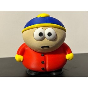 Resim Cartman Eric South Park Kırmızı Montlu Dekoratif Figür 3d Baskı Koleksiyon Biblo 
