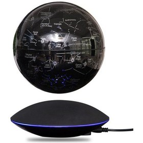 Resim Ece Manyetik Küre Havada Yüzen Yerçekimi Karşıtı Küre 6 İnç Yıldızlar UFO Kaideli 
