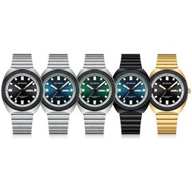 Resim Curren Takvim Çelik Kayış İş Kuvars Erkek İzle Beyaz Mavi Çok Renkli 