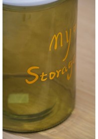 Resim Acar Pierre Ahşap Kapaklı Kavanoz Seti - 24 Cm Açık Yeşil 