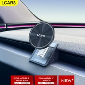 Resim 2025 Model Tesla 3 Highland ve Model Y için Yenilenmiş Hava Menfezi Klipsli Silikon Çok Fonksiyonlu Navigasyon Tutucu Telefon Standı 