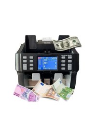 Resim Banknote Master Çift Katlı 10 Ülke Para Sayma Birimine Sahip Geniş Hafıza 