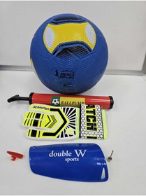 Resim admay Futbol Topu Pompa Tekmelik Kaleci Eldiveni Demir Sibob 5 Parça Set 