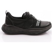 Resim Dgn P4 Kadın Yazi Detayli Spor Ayakkabi Siyah Siyah 