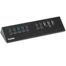 Resim Dark DK-AC-USB371 Connect Master 7 Port + 1 Port Hızlı Şarj Adaptörlü USB 3.0 Çoğaltıcı 