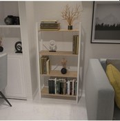 Resim Dekoratif Kitaplık Ahşap Çok Amaçlı Raf Mini Kİtaplık Beyaz 