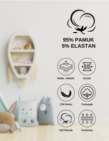 Resim Alya Underwear Kız Çocuk Kalpli Dokuma Lastik Pamuklu Kumaş Slip Külot 5'li Paket 5 Adet Beyaz Multicolor-x23 