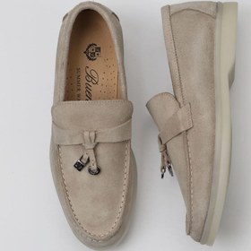Resim Bueno Shoes Bej Süet Kadın Loafer 05ws101 