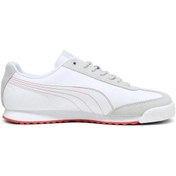 Resim Puma 307813 02 Ferrari Roma Via Beyaz-kırmızı Erkek Spor Ayakkabı-beyaz Beyaz 
