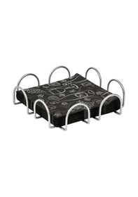 Resim Edora Home Gümüş Masa Üstü Metal Paslanmaz Dört Element Modern Peçetelik, Lüks Sunum 