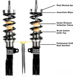 Resim Başaran Coilover Opel Combo Uyumlu Coilover Ayarlı Amortisör 10 Cm 