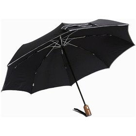 Resim Bosile Parachase 3216 A5 Premium Scotch Line Otomatik 3 Kademeli Şemsiye Siyah 