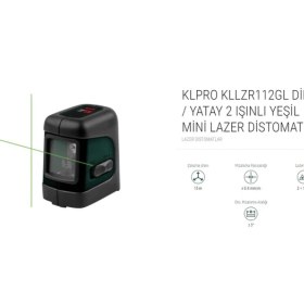 Resim Kale Pro Klpro Dikey / Yatay 2 Işınlı Yeşil Mini Lazer Distomat ( KLLZR112GL) 