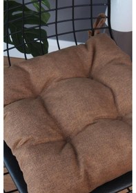 Resim Altınpamuk Altınpamuk Beta Pofidik Kahve Sandalye Minderi Bağcıklı 40X40Cm 