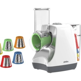 Resim 5'li Çok Renkli Meyve ve Sebze Doğrayıcı, Dilimleme ve Öğütme Fonksiyonlu 