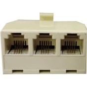 Resim rj11 hat çoğaltıcı 3 port telefon çoğaltıcı 1x3 rj11 splitter 