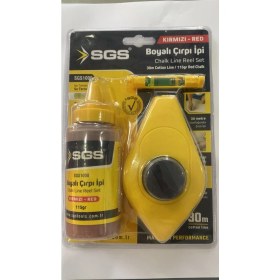 Resim Sgs Boyalı Çırpı Ipi 30 M Kırmızı 