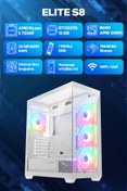 Resim Game Garaj Elite S8 AMD Ryzen 5 7500F 32GB RAM 1TB SSD RTX5070 240mm Sıvı Soğutma FreeDOS Oyuncu Tav 