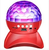 Resim BLUE İNTER L740 Disko Topu Led Işıklı Şarjlı Bluetooth Hoparlör Disco Speaker Aux/fm/tf Card Siyah 