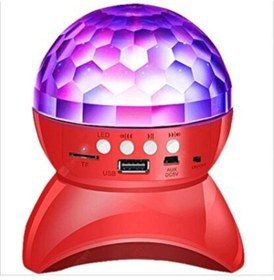 Resim BLUE İNTER L740 Disko Topu Led Işıklı Şarjlı Bluetooth Hoparlör Disco Speaker Aux/fm/tf Card Siyah 