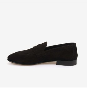 Resim Mocassini Gold Erkek Loafer 65936 Siyah Süet 