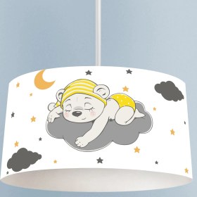 Resim Mekta Home Bulut Üzerinde Uyuyan Çocuk Desenli Avize 