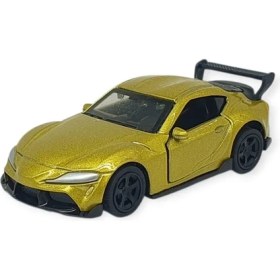 Resim Vardem Çek Bırak Metal Küçük Arabalar 8 cm - 6411A-13 - Altın 