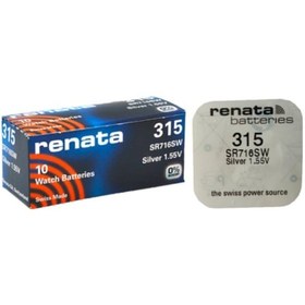 Resim Renata 315 SR716SW 1.55V Saat Pili 10'lu 