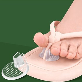 Resim Parmak arası sandaletler için silikon jel parmak koruyucuları - Nefes alabilen file tasarımı ile yumuşak yastıklı ayak başparmağı pedleri, thong sandaletler ve günlük ayakkabılar için rahat uyum, Ayakkabı Koruma | Rahat Ayakkabılar | Silikon Jel Yapısı 