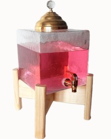 Resim Cam Sebil, Şerbetlik, Limonatalık 8,5 Lt. Şeffaf 