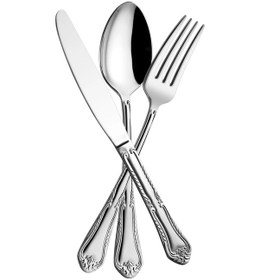 Resim Dıana - 4125 - 72 Parça, 1. Sınıf Paslanmaz Çelik, Modern, Çatal, Kaşık, Bıçak Takımı, Gümüş Renk Gümüş Rengi 