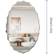 Resim Vkemall Akrilik Oval Ayna Duvar Çıkartması - Kendinden Yapışkanlı, Şık Dekorasyon 