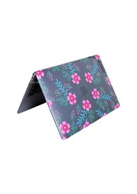 Resim Apple Uyumlu MacBook Air M1 Kılıf 13 İnç Kristal Flower01nl Touchıd'li M1 Air A2337 A2179 A1932 İle Pembe Mavi 