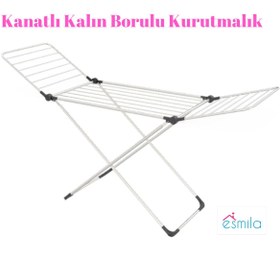 Resim ESMİLA Kanatlı Kalın Borulu Kurutmalık Çamaşır Askısı Esmila240824 