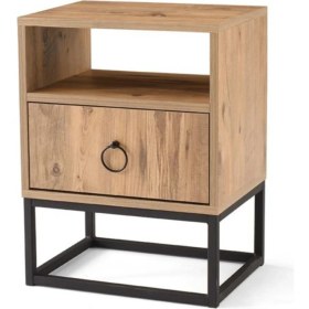 Resim Sivas Gözde Mobilya Ferforje Ahşap Komodin 