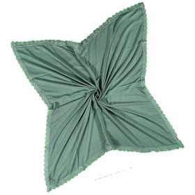 Resim Mim Eşarp Enba Pamuklu İğne Oyalı Namaz Ve Mevlüt Örtüsü 110x110 Cm Haki 