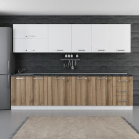 Resim Minar 300 cm Mutfak Dolabı Beyaz Dore 300-D1 