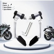 Resim Cloudstore Gümüş 2 Adet Cnc Motorlet Korkuluğu Evrensel Alüminyum Koruma Çubuğu 